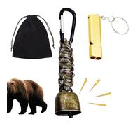 Outdoor Bear Bell, Wilderness Equipment, Signal Whistle, Hiking Bell, For Hiking, Walking, Cycling, Climbing, Mountaineering, In The Wilderness And On The Hiking Trails