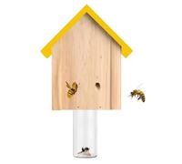 Outdoor Bee Trap - Environmentally Friendly Wooden Insect Nest, Flying Plague Control | Carpenter Bee Trap, Hornet Excavation Box, Garden Pest Trap, Spring Garden Decoration, Bee Sto