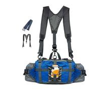 Outdoor Belt Bag, Waterproof Hiking Waist Bag with Bottle Holder, Adjustable Strap, Waterproof Waist Bag for Hiking, Jogging, Fishing, Hunting, blue, see description, See description