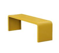 Outdoor Bench, Curved Rounded-Edge Safety Bench, One-Piece Welded Construction for High Load Capacity, Suitable for Lawns, Parks, and Plazas
