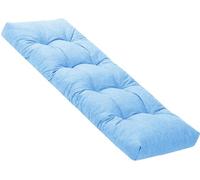 Outdoor Bench Cush 80x50cm, 8cm Thick Foam Seat Pad, Soft and table for Garden & Indoor Use, Light Blue, Perfect for Patio Fur & Relaxat