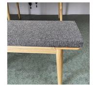 Outdoor Bench Cushion 120/150/100cm x 40cm Non-Slip Washable Seat Cushions for Indoor/Outdoor Furniture 45D High-Resilience Foam Dark Grey (130x50cm)