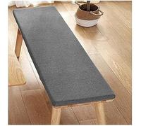 Outdoor Bench Cushion 5cm Thick Removable Washable Cover Linen Seat Pad for Benches Chairs Patio Furniture Indoor ill Hallway Bench (Dark Gray 170x55x5cm)