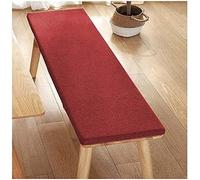 Outdoor Bench Cushion 5cm Thick Removable Washable Cover Linen Seat Pad for Benches Chairs Terrace Furniture Indoor ill Hallway Bench (Burgundy 160x45x5cm)
