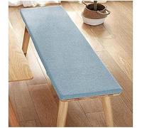 Outdoor Bench Cushion 5cm Thick - Removable Washable Cover - Linen Seat Pad for Garden Benches Chairs Patio Furniture Indoor ill Hallway Bench (Light Blue 150x30x5cm)