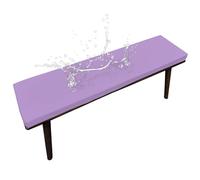 Outdoor Bench Cushion, Comfortable Foam Bench Cushion Seat Pad, Waterproof Corner Bench Cushion Seat Pad Porch Swing Cushion with Ties for Garden Furniture,purple,100X45X3CM