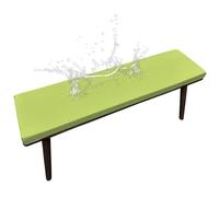 Outdoor Bench Cushion, Comfortable Foam Bench Cushion Seat Pad, Waterproof Corner Bench Cushion Seat Pad Porch Swing Cushion with Ties for Garden Furniture,green,40X40X3CM