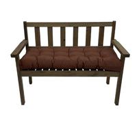 Outdoor Bench Cushion Waterproof 3 Seater Garden Cushion Long Seat Cushion for Patio Benches 9 cm Thick Comfortable Replacement Cushion for Indoor and Outdoor Bench Furniture Dark Brown 130