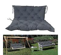 Outdoor Bench Cushion with Backrest Pad,Waterproof Garden Swing 2 3 Seater Seat&Back Cushion,Hammock Cushion Cover,Wooden Chair Pallet Cushion