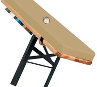 Outdoor Bench CushionWaterproof NonSlip Seat Pad for 2/3 Seater Furniture63x11x2inFits Beer Bench Patio Swing Dark Beige48/40/36/60x16/18/10/12/14in