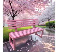 Outdoor Bench with Robust Frame and Comfortable Slat Design for Gardens and Community Spaces