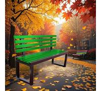 Outdoor Bench with Robust Frame and Comfortable Slat Design for Gardens and Community Spaces