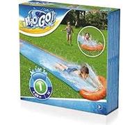 OUTDOOR Bestway H20GO Single Water slip and Slide, 4.88m Inflatable Garden Games with Build in Sprinklers