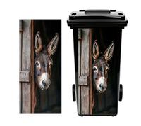 Outdoor Bin Decal - Weatherproof Adhesive Trash Can Sticker | Painted Bin Sticker, Sun Resistant Vinyl Decoration | Street Garbage Can Outdoor Yard Decor