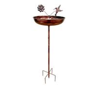 Outdoor Bird Bath,84cm Metal Bee Water Bowl - with Prick Bird Bath Bowl, for Hummingbird at Garden Yard Farmhouse Patio Lawn