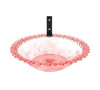 Outdoor Bird Bath | 9 Inches Wall Mounted Outdoor Bird Bath - Flower-Shaped Water Basin, Animal Feeder Statue Decoration for Yard, Patio, Balcony, Courtyard, Backyard