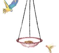 Outdoor Bird Bath, Bird Baths for Outdoors - Sturdy Metal Stand Decorative Nesting Box for Wildlife Sanctuary Natural Observation in the Garden, Balcony, Terrace, Fence Tree