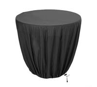 Outdoor Bird Bath Cover, 210D Oxford Cloth Waterproof Bird Bath Protective Cover Garden Fountain Lid For Winter(black91*107cm)