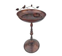Outdoor Bird Bath, Garden Bird Bath, Standing Water Bowl, Iron Art Animal Sculpture, Antique Hummingbird Waterer for the Yard Lawn Standing Bird Bath - Outdoor Bird House, Vintage Garden Bowl, View