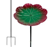 Outdoor Bird Bath Metal - Backyard Feeding Station, 3 Pronged Base Stand | Garden Lawn Patio Decor, Durable Bird Bath for Outside Balcony Landscape Ground Park Pond Wildlife