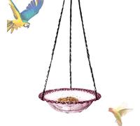 Outdoor Bird Bath - Outdoor Bird Bathtubs - Artificial Bird Decorative Heavy Duty Hanging for Bird Watching Garden Tree Balcony Back Lawn