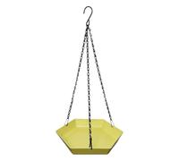 Outdoor Bird Bath, Polygonal Tray for Parakeets - Hanging Garden Decoration for Balcony, Terrace, Courtyard, Enthusiast Families