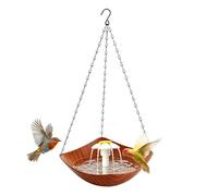 Outdoor Bird Bath Suspending Water Fountain Tray with Solar Pump