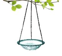 Outdoor Bird Bath - Water Bath for Birds | Sturdy Metal Stand Decorative Nesting Box for Wildlife Sanctuary Natural Observation in Garden Balcony Terrace Fence Tree