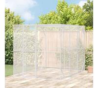 Outdoor Bird Cage Anthracite Galvanised Steel 210x304x213cm Rustproof Secure Pro