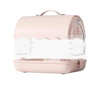 Outdoor Bird Cage, Parakeet Bird Cage, One Cage for Two Purposes, can be Carried On The Back or In The Hand, for Small and Medium Size(Pink)