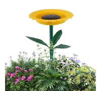 Outdoor Bird Feeder - Decorative Garden Station, Feeder, 1.18 Inch Lightweight ABS Structure with Sunflower Motif, Backyard Pond Wildlife Watching Patio Yard
