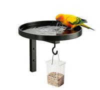 Outdoor Bird Feeder Metal Wall Parrot Bath Tray