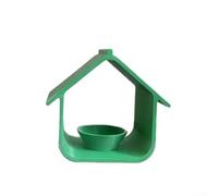 Outdoor Bird Feeder with Hanging Mount Compatibility for Trees Posts and Other Elevated Garden Structures (green)