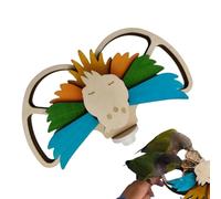 Outdoor Bird Feeders - Fun Wooden System for Avian Drilling, Bird Feeder with Food Hole for Parakeet and Parrot Garden or Window
