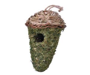 Outdoor Bird House - 12 Inch Breathable Tit Protection for Outdoor Use, Robust Hanging Nesting Box, Lightweight Hummingbird Rest Pockets, Holes, Environmentally Friendly Branch Bird House for the