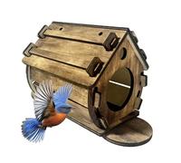 Outdoor Bird House - 25 x 20 x 19 cm, Spacious Shelter, Hanging Home Made of Solid Wood, Handmade Bird House Structure with Safe Interior, Backyard, Garden, Lawn,