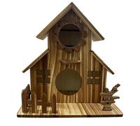 Outdoor Bird House - Weatherproof Shelter with Multiple Holes Bird Nesting Box | Fink Bluebird Garden Balcony Patio Courtyard Backyard