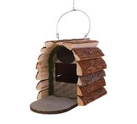 Outdoor Bird House Wooden Hangable Decoration