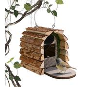 Outdoor Bird House Wooden Hangable Decoration