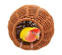 Outdoor Birds House - Indoor Bird Nest | Hangable Imitation Rattan House for Parrot | Handmade Artificial Rattan Birds Nest for Garden Yard Home Cage