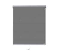 Outdoor Blackout Roller Shades, 10 colors available, Waterproof, Oil-proof, Cordless Roller Blinds for Windows, Privacy UV Protection for Gazebo, Home, Office(Dark gray-100% Blackout)