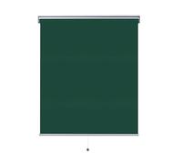 Outdoor Blackout Roller Shades, 10 colors available, Waterproof, Oil-proof, Cordless Roller Blinds for Windows, Privacy UV Protection for Gazebo, Home, Office(Dark green-100% Blackout)