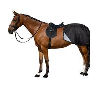 Imperial Riding IRH Multiride Winter Riding Blanket Waterproof Horse Riding Blanket with Saddle Pad Attachment, Reflective Details and Tailband, Black, S