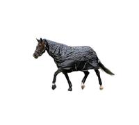 LeMieux Arika Reflective 0g Turnout Rug - 600 Denier Ripstop Outer - 3000mm Waterproof - leak-free Spine - Black - 5ft9