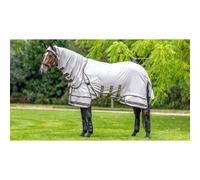 LeMieux Kudos Sweet Itch Rug Stone - Turnout Fly Rug - Durable & Lightweight - Full Belly Coverage - Stone - 5ft3ins