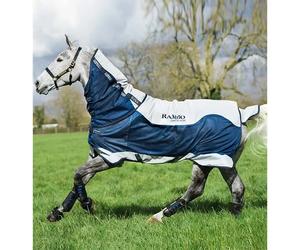 Outdoor blanket with neck cover for horses Horseware Rambo Summer Series 100g