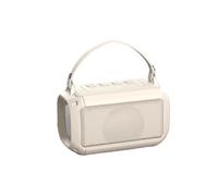 Outdoor Bluetooth Speaker, Portable Karaoke Machine with 2 Microphones, 1.5h Fast Charging, Wireless Karaoke, HIFI Stereo Sound Effect, Intelligent Compatibility (No microphone,khaki)