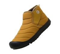 Outdoor Boots Men's Wide Feet Snow Boots Men's Waterproof Without Laces Leisure Shoes Snow Boots Low Hiking Shoes Snow Shoes Warm Vegan Autumn Shoes Non-Slip Boat Shoes, brown, 9.5 UK