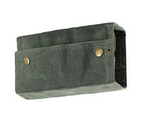 Outdoor Bottle Storage Bag, Canvas Camping Seasoning Bottle Holder Foldable for BBQ for Hiking (OD Green)