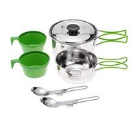 Outdoor Bowl Pot Set Camping Bowl Cups Spoons Pot Cookware Backpacking Cooking Picnic Cook Set Travelling Tableware Equipment